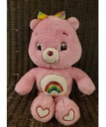 13&quot; 2007 GLOW IN THE DARK PINK CHEER RAINBOW PLUSH CARE BEAR BABY GIRL S... - €20,01 EUR