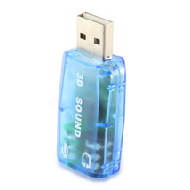 Usb 2.0 Sound Card 5.1 Adapter For Desktop Laptop Notebook Computer Pc - $13.99