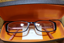 Jill Stuart JS180-1 Eyeglasses FRAME ONLY Brown Orange 52-17-135 Flex Hinges - £20.80 GBP