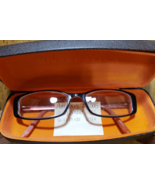 Jill Stuart JS180-1 Eyeglasses FRAME ONLY Brown Orange 52-17-135 Flex Hi... - £21.38 GBP