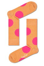 Happy Socks Brown &amp; Pink Polka Dot design UK Size 7.5-11.5 - £15.00 GBP