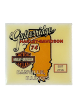 HARLEY DAVIDSON DEALER DEALERSHIP PIN GUTTERRIDGE DANVILLE ILLINOIS - $6.34