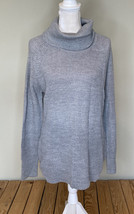 cloth By RD NWOT women’s ribbed turtleneck pullover sweater Size M Grey G10 - £11.29 GBP