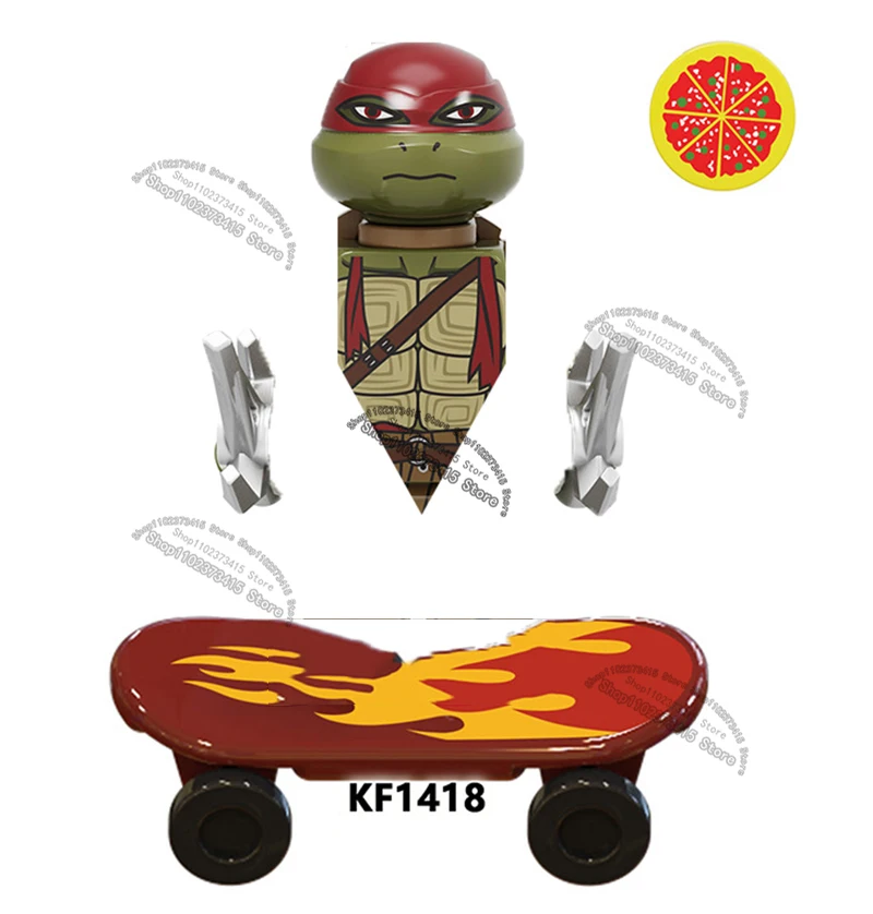 Ninja Turtle Mini Figures &amp; Building Blocks Toys for Kids to Assemble K1418 - $6.00