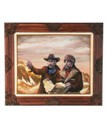 Senza Titolo (2 Uomo Con Un Mappa ) Di Anthony Sidoni Firmato Olio Pittura - $6,923.37