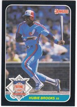 JUMBO 1987 Donruss Action All-Stars Large Baseball Trading Card Hubie Brooks #48 - £1.52 GBP