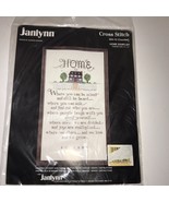 Janlynn Counted Cross Stitch Kit #64-12-Home Sampler, 10&quot;x18&quot;, New - £12.86 GBP