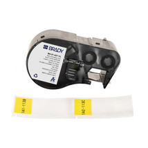 Brady M4-51-427-YL SELF-LAMINATING VINYL WRAP AROUND LABELS WITH RIBBON ... - €89,63 EUR