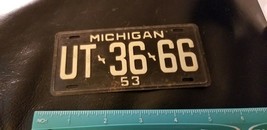 Vintage 1950’s Michigan BICYCLE LICENSE PLATE - £44.59 GBP