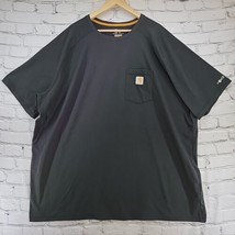Carhartt Force T-Shirt Mens Sz 4XL Black Relaxed Fit  - £19.60 GBP