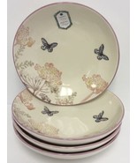 4 Soup Cereal Bowl Plates Butterfly Papart Seramik Turkish 9&quot; New - $56.86 CAD