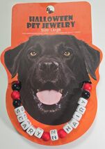 Scary N Hairy Halloween Pet Necklace Jewelry, Size Large 19&quot; - $27.79 CAD