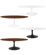 48” Oval Tulip Coffee Table Whi; Wal Top/Whi Bse; Whi Top/Blk Bse; Wal T... - $10,122.11 MXN+