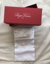 Roger Vivier shoe box with dust bag for ballerina flats empty red - $23.75