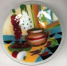 Peggy Karr fused glass bowl large serving bowl - £79.75 GBP