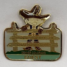 Denver Colorado 2002 National Western Rodeo Horse Stock Show Lapel Hat Pin - £6.35 GBP