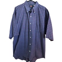 NEW Outdoor Outfitters Men&#39;s Casual Shirt XL Extra Large Blue Red Button... - £11.36 GBP