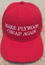 MAKE PLYWOOD CHEAP AGAIN Hat TRUMP Inspired PARODY Funny EMBROIDERED - £13.92 GBP