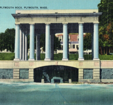 Plymouth Rock Massachusetts Postcard Vintage 30s - £12.70 GBP