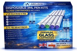 Disposable / Beauty Peptide Pen Kits With 3ml Glass Cartridges | UK Stock - $14.30+
