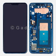 Blue Oled Display Lcd Touch Screen Digitizer Frame Replacement For Lg V40 Thinq - £100.71 GBP