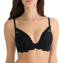 Smart &amp; Sexy Light Lined Signature Lace &amp; Mesh Bra Black Color Size 38C NEW - £11.37 GBP