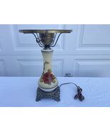 Vintage Accurate Casting Porcelain Hurricane Lamp - Missing Shade - Works - $53.45