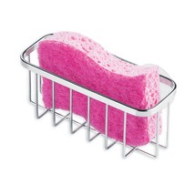 iDesign Gia Stainless Steel Dish Sponge Holder Basket with Suction Cups, Ideal f - £13.62 GBP