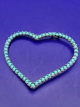 Turquoise Heart Pendant-Heart Pendant-Gift for her-Turquoise Jewelry - $37.36