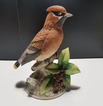 Andrea by Sadek Cedar Waxwing Bird Vintage Figurine 9386 - £10.99 GBP