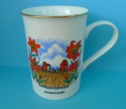 Canada Banawe Porcelain Pottery Collectibles MUG Cup Saskatchewan Saskatoon - £9.89 GBP