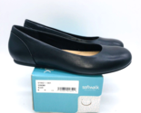 SoftWalk Sonoma Slip On Flats- Black Leather, US 8N - $39.59