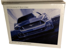 2015 Ford Mustang GT Double Sided Race Red New Blue Indigo Jigsaw Puzzle... - $21.10