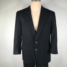 Vintage Alan Lebow Fein Kaschmir Blazer SPORTS Mantel Herren 42 R Schwar... - $39.58