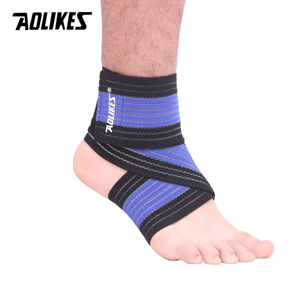 Sporting AOLIKES 1PCS Professional Sportings Strain Wraps Bandages Elastic Ankle - £18.44 GBP