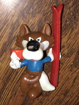 1982 Sarajevo Winter Olympic Vucko Ski Wolf Mascot PVC Figure W. Berrie ... - $13.88