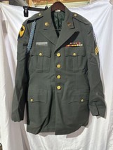 Vintage Vietnam US Army INFANTRY 7th Cav Sgt Class A Uniform Jacket 1964... - $123.74