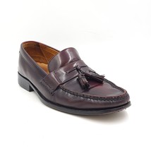 Cole Haan Men Moc Toe Tassel Slip On Loafers Size US 9.5M Cordovan Red Leather - £13.76 GBP
