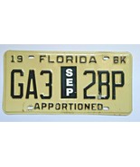 Florida Apportioned F-S-G-Z Codes License Plate *Pick one* Bus Truck Limo - €9,44 EUR
