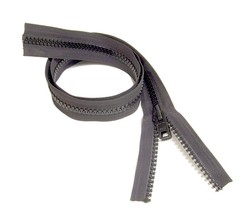 Zipper Chain, #10, Vislon Molded Tooth w/ (1) Double Metal Tab Slider, 3... - $178.44 MXN