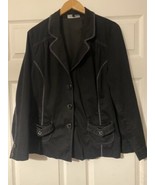 Penningtons women&#39;s size 22 black button up jacket - $12.00