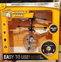 WHIRLY BALL Infrared Controlled LED Flying Induction Ball - NEW - - £6.16 GBP