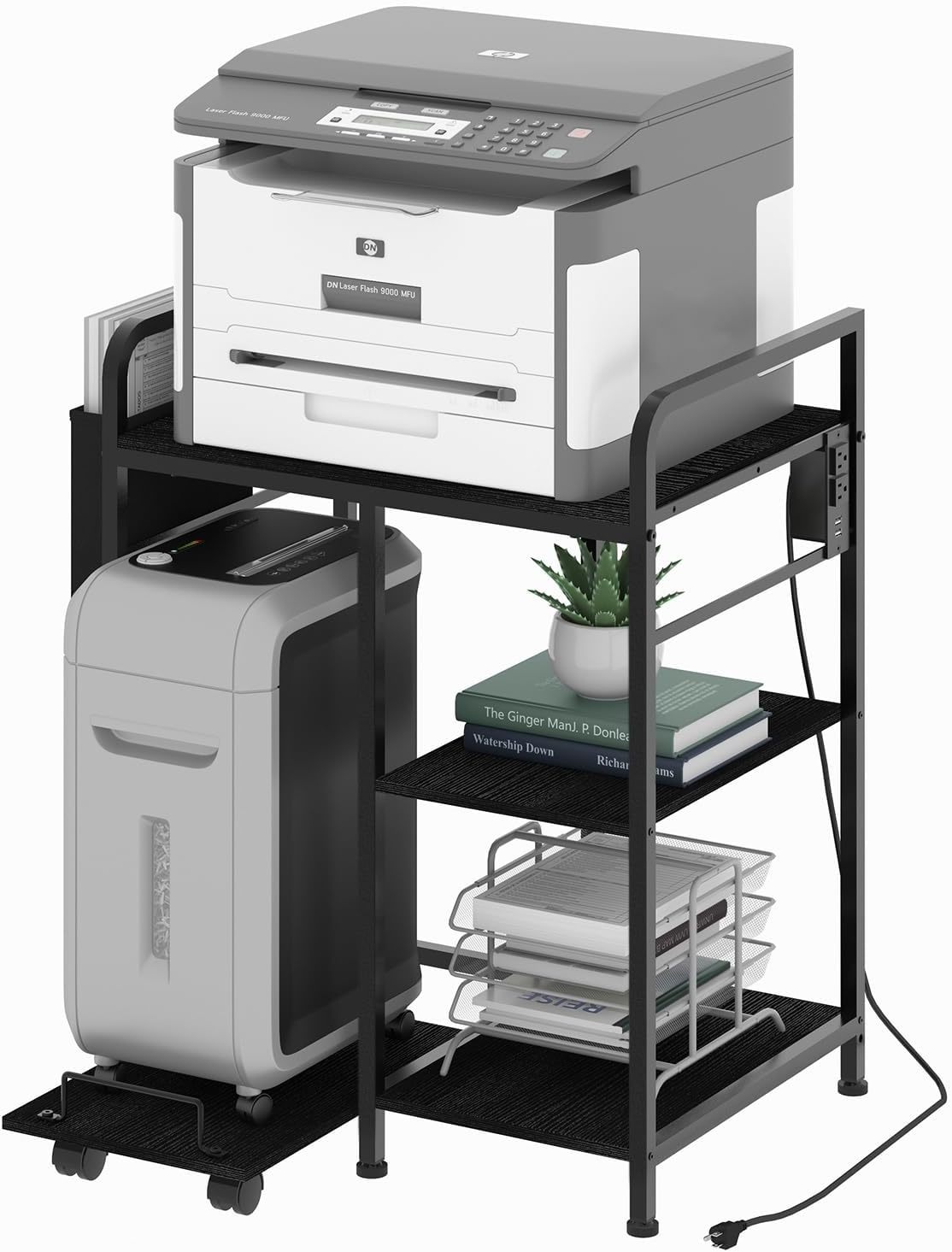 Home Printer Stand With Charging Station, 24X18 Inches Stands For Large,... - $103.99