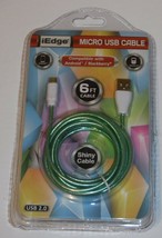 iEdge Green Micro USB Cable 6 Feet New in package - $4.99