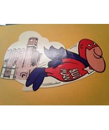 1970&#39;s Budweiser &quot;Bud Man&quot; Sticker Decals Lot Of 4 VG+ - $14.85