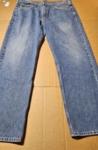 Carhartt Traditional Fit Blue Jeans Men&#39;s 38x30 Denim B480DPS Straight Leg - $17.51