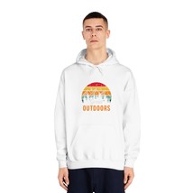 Unisex DryBlend® Graphic Hoodie: Retro Outdoors Sunset Adventure - £37.87 GBP+