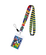 Mickey And The Gang Disney Striped Lanyard Blue - £11.93 GBP
