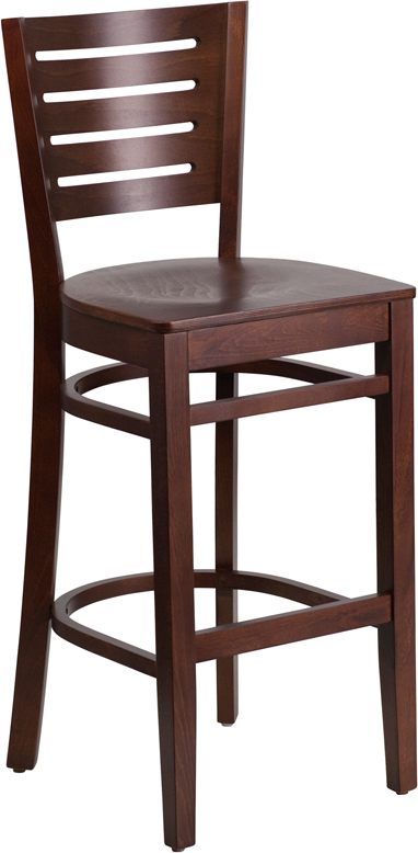 Walnut Wood Stool XU-DG-W0108BBAR-WAL-WAL-GG