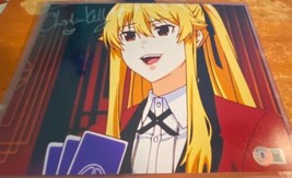 Mary Saotome Christina Kelly Kakegurui Autograph 8 x 10 Bam Anime W/COA ... - €34,74 EUR
